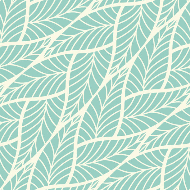 ilustrações, clipart, desenhos animados e ícones de padrão de vetor floral sem emenda - wallpaper pattern seamless backgrounds leaf