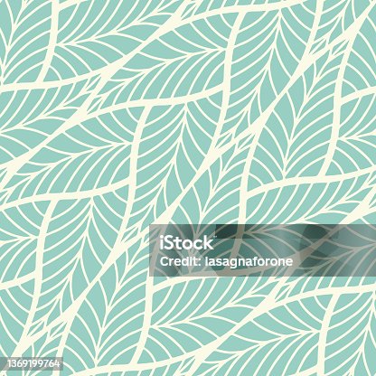istock Seamless Floral Vector Pattern 1369199764