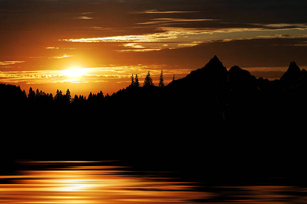 istock XL mountain lake sunset 136920014