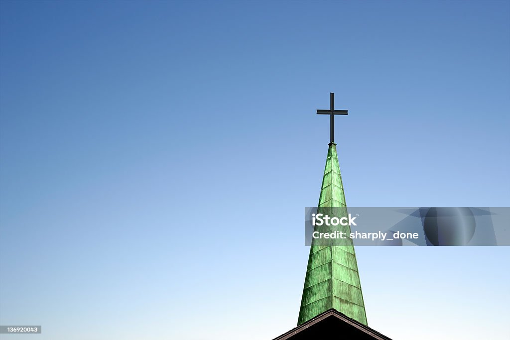 XXL Igreja e o Campanário Cruz - Royalty-free Campanário - Caraterística Arquitetural Foto de stock