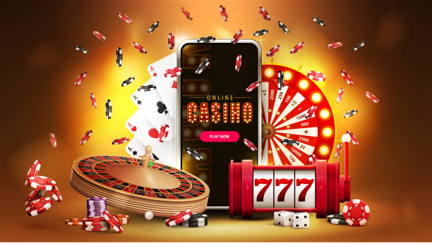 Online Casino Banner With Smartphone Casino Slot Machine Roulette Playing Cards Poker Chips And Casino Wheel Fortune On Gold Background With Bokeh 3d Realistic Vector Illustration Stock Illustration - Download Image Now -