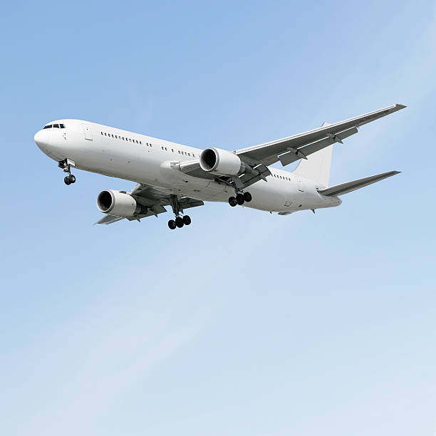 istock XXL jet airplane landing in bright sky 136920974