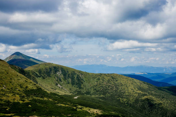 istock Incredible view of the mountain range. Mountain landscape 1369209810