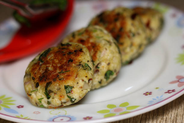 istock healthy indian cutlet served in plate 1369221196