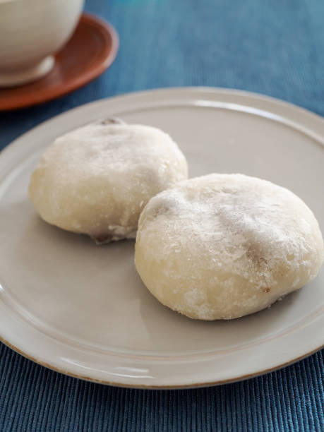 istock Traditional Japanese Sweets,Mame Daifuku （Rice Cake Filled With Red Bean Paste） 1369236715