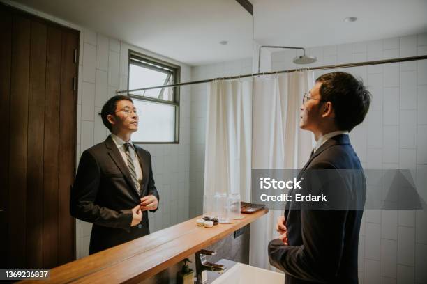 Prod Of Himself Confident Businessman Ready To Go To Meeting With Customer Stock Photo - Download Image Now