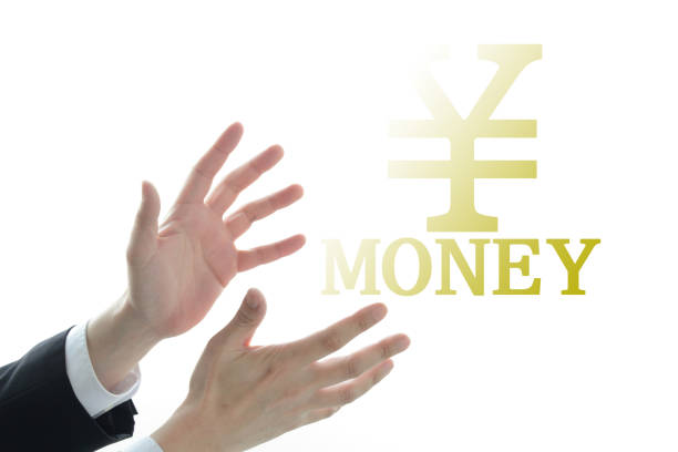 Business man chasing money disappearing gradually