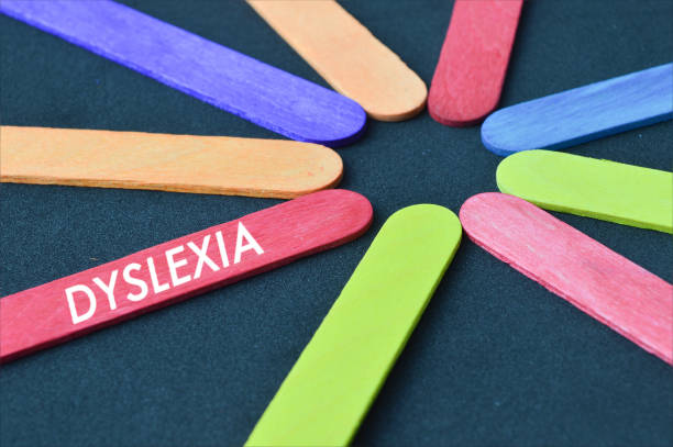 istock Ice cream stick written with text DYSLEXIA 1369238827