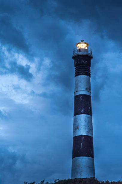 istock Lighthouse at blue hour in Claromeco, Buenos Aires , Argentina. Vertical 1369238912