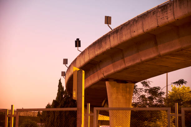 istock bridge in the night ,sunset over the bridge 1369240578