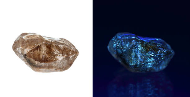 Comparison photos of petroleum quartz stock photo