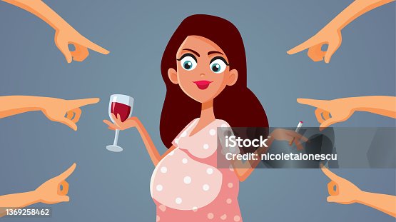31 Pregnant Woman Smoking Cartoon Illustrations & Clip Art - iStock