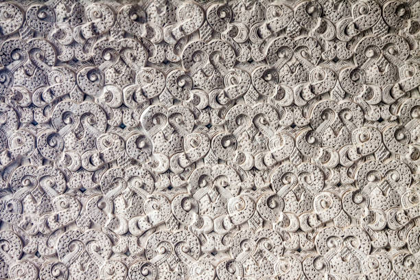istock Abstract moorish carved plaster ornament 1369259478