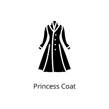 Princess Coat icon in vector. Logotype