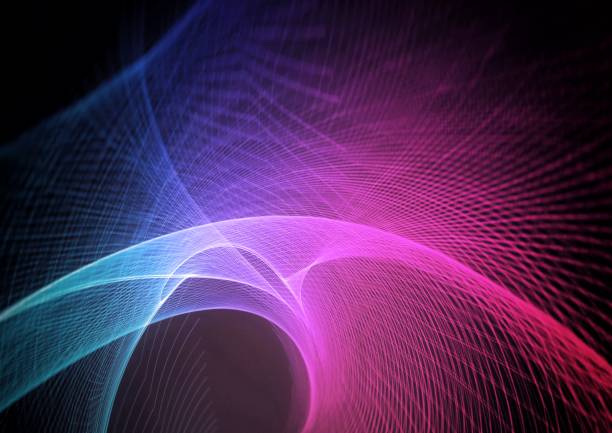 Abstract background swirling with colorful lights