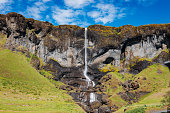 Iceland Foss a Sidu Waterfall Icelandic Foss á Síðu Waterfall in Summer