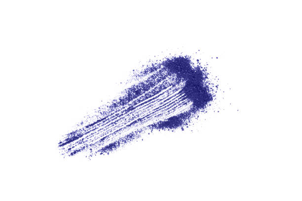 istock Very peri eye shadow isolated on white background. 1369263694