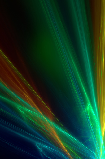 Computer Generated Abstract Background with Glowing Light