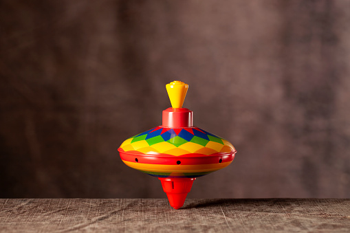 Spinning top in balance.
