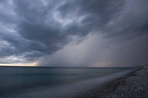 istock Santa Maria dei Cedri beach under a storm 1369266771