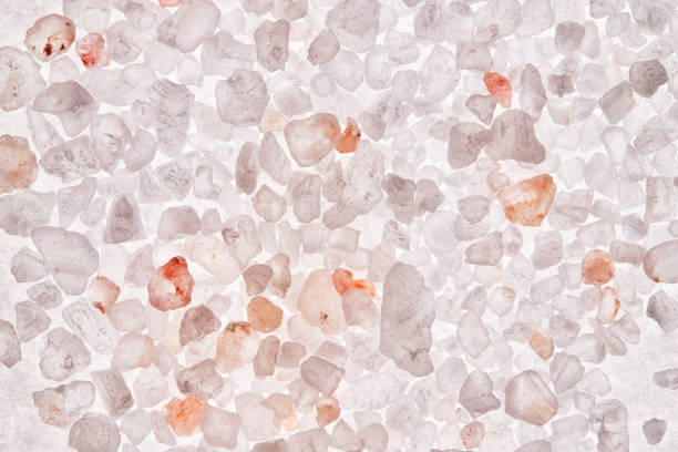 Crystals of pink Himalayan salt. High quality photo