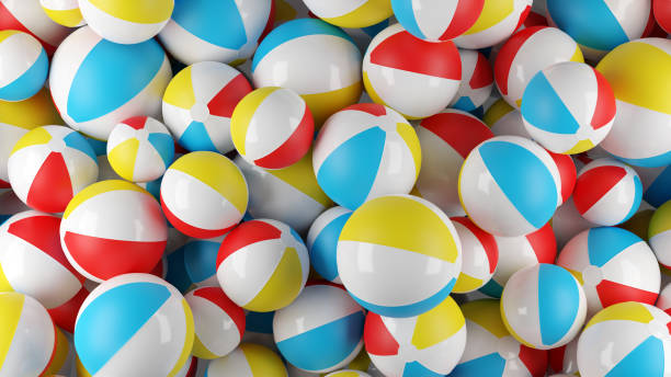 Colourfull sea balls background