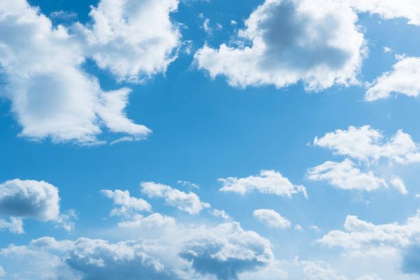 Image of dynamic clouds in the blue sky