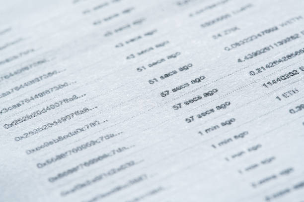istock Trading charts reports printed on paper 1369271459