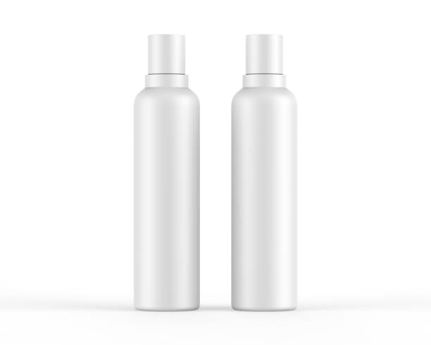 istock Blank plastic cosmetic bottle for branding and mockup, 3d render illustration 1369277382