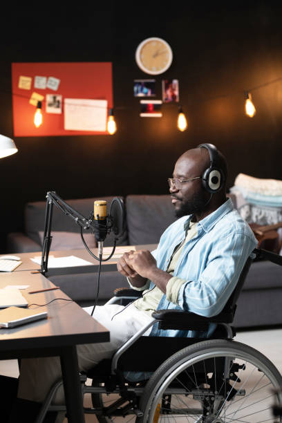 istock African man recording online talk 1369279987