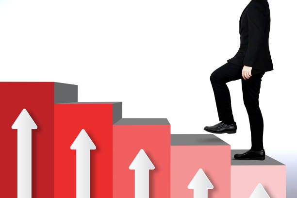 istock concept of hierarchical growth and level up 1369289542