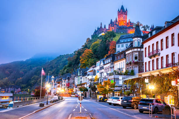 istock Cochem, Germany - Medieval Moselle River landmark. 1369291313