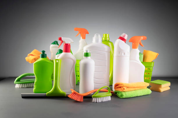 istock House  and office cleaning products. 1369292767