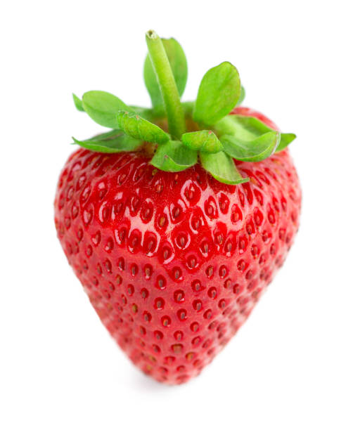 istock Strawberry on white background. Fresh ripe fruit closeup 1369295935