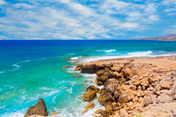 istock Beautiful beach near Paphos, Cyprus 1369300936