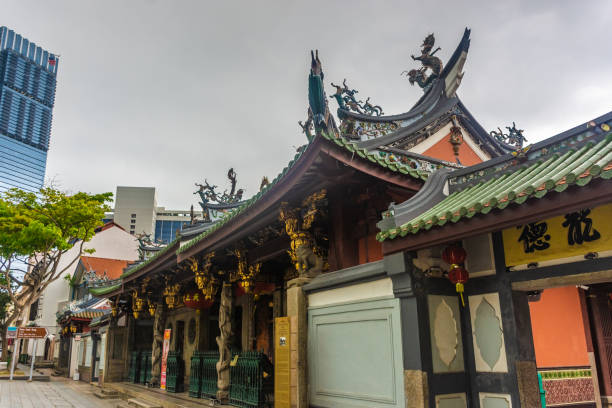 istock Chinese pagoda in Singapore Chinatown 1369306097