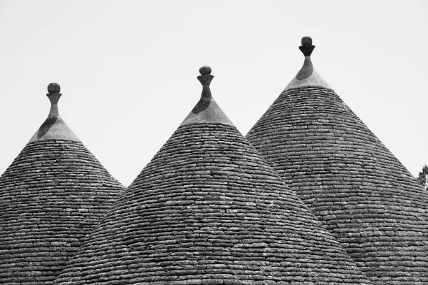 Alberobello, Bari province, Apulia, Italy: exterior of the famous trulli. Unesco World Heritage Site