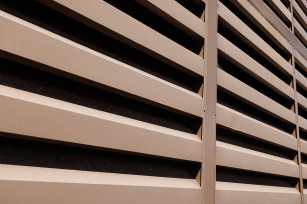 istock Vented side of a large machinery shed 1369307194