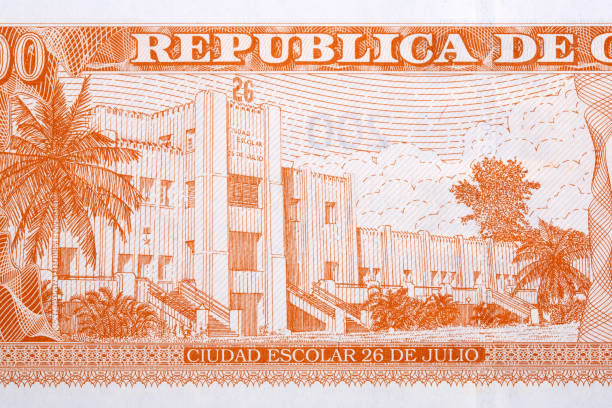 istock Moncada Barracks in Santiago de Cuba from money 1369312486