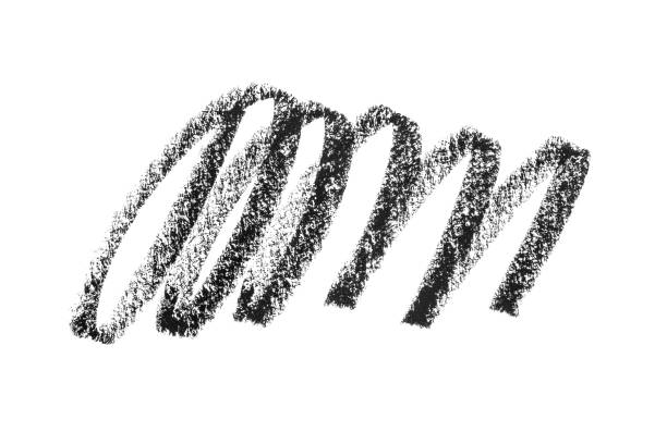 istock Cosmetic eye pencil stroke on white background - Image 1369312667