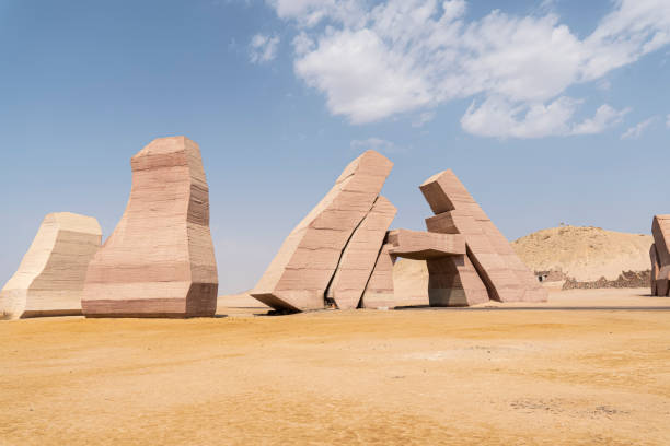 the allah door, entrance of ras mohammed national park. sharm el sheikh, sinai peninsula, egypt. - sinai peninsula imagens e fotografias de stock