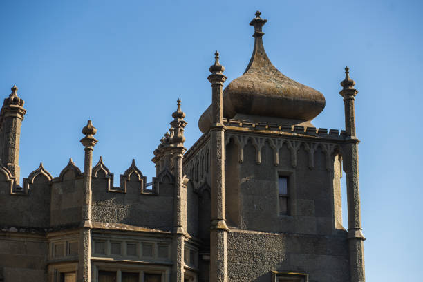 Northern facade of Vorontsov Alupka Palace. Crimea.