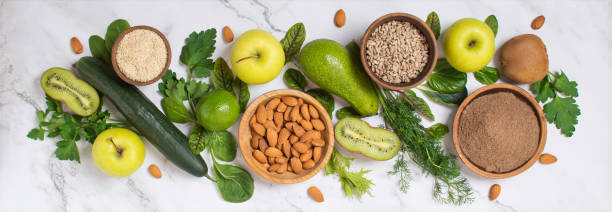 istock Healthy food clean eating selection: fruit, vegetable, 1369315975