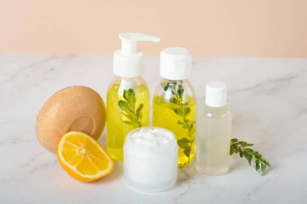 istock Shampoo, Liquid Soap, Aromatic Bath Salt And Other Toiletry. 1369316281