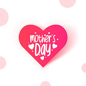 istock Happy Mothers Day lettering. Heart shape. Calligraphy text. stock illustration 1369318242