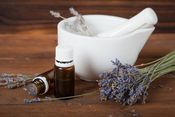istock Lavender cosmetic. aromatic lavender oil. 1369318558