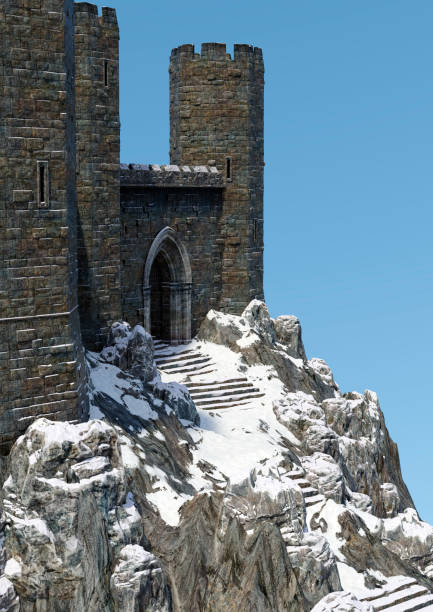 istock 3D Rendering Fairy Tale Winter Castle 1369325072