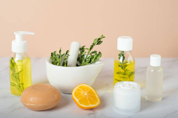 istock bath salt and soap - lemon beauty treatment 1369330110