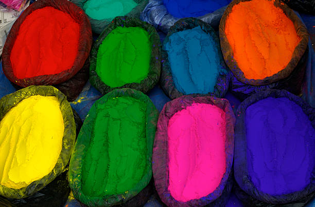 kolor pigment - powder paint tribal art colors art zdjęcia i obrazy z banku zdjęć