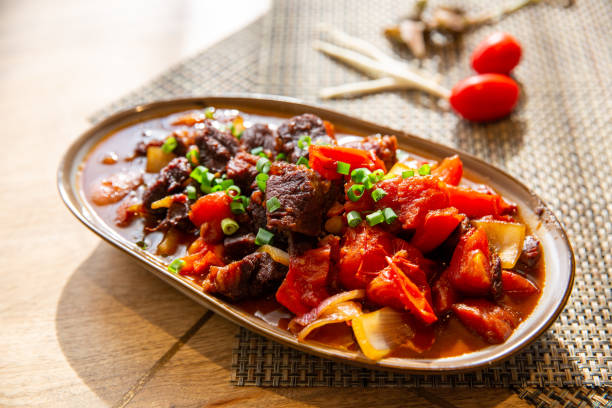 istock Fresh Tomato stew with beef from the restaurant 1369343163